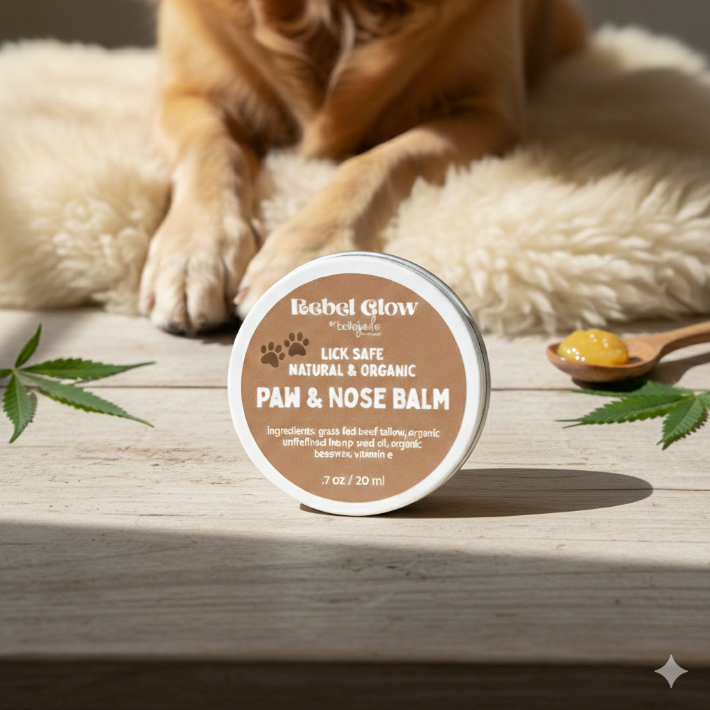 Lickable Paw & Nose Balm for Dogs: Natural Protection for Dry, Cracked Paws
