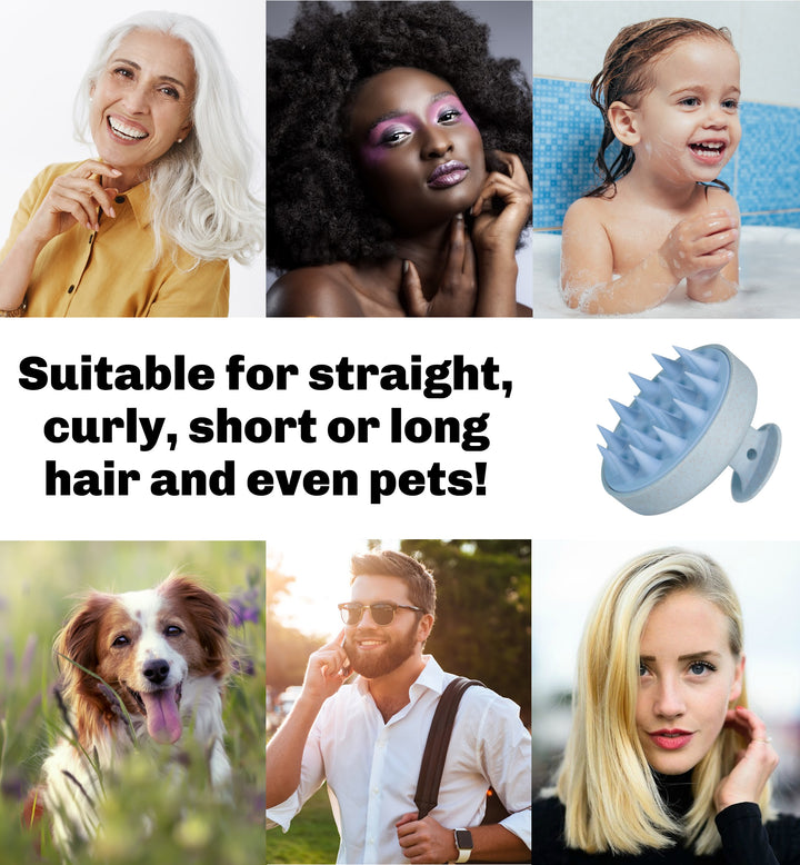 Scalp and Head Massager Shampoo Brush for Hair Growth, Dandruff and Dry Scalp