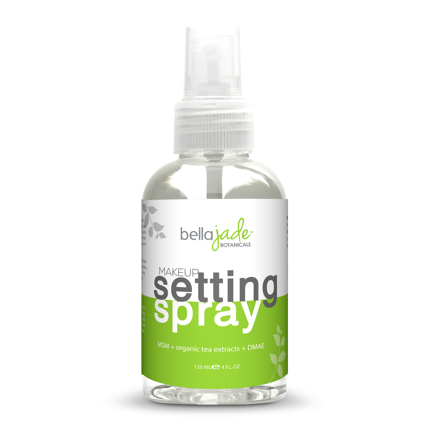 Makeup Setting Spray with Organic Green Tea MSM and DMAE - A Must for